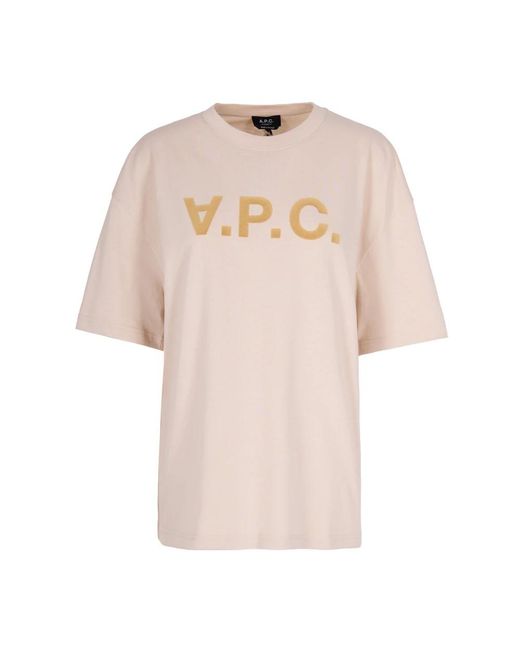 A.P.C. Tops ,Katoen T-Shirts in het Natural