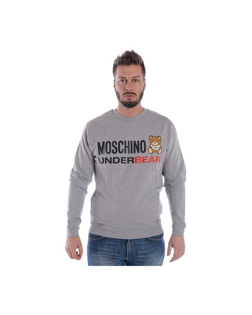 Sweatshirt Moschino pour homme en coloris Gray