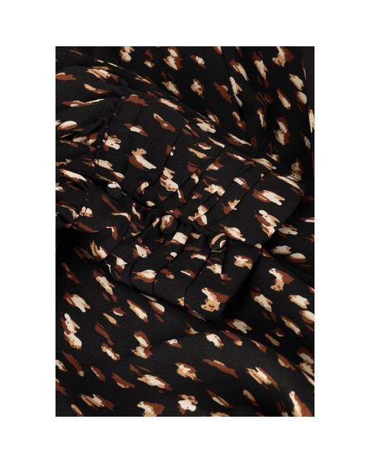 Notre-v Kleedjes ,Zwart ,Polyester Elegante Mini Jurk in het Black