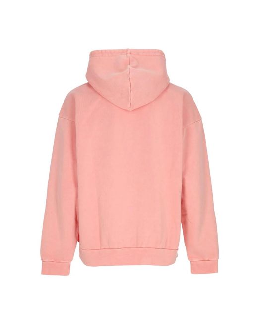 Obey Hoodies & Sweatvesten ,Roze ,Katoen Lichtgewicht Hoodie Pigment Shell in het Pink voor heren