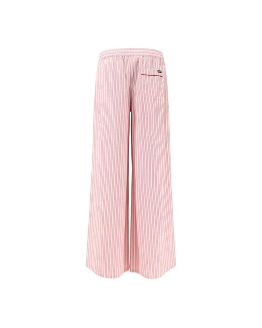 Dolce & Gabbana Pink Wide Trousers