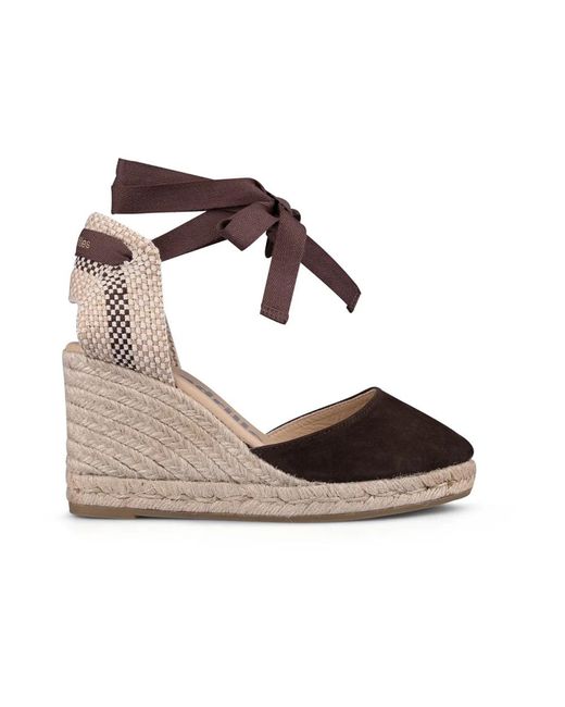 Wedges Espadrilles en coloris Brown