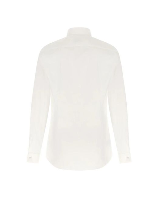 Pal Zileri White Formal Shirts for men