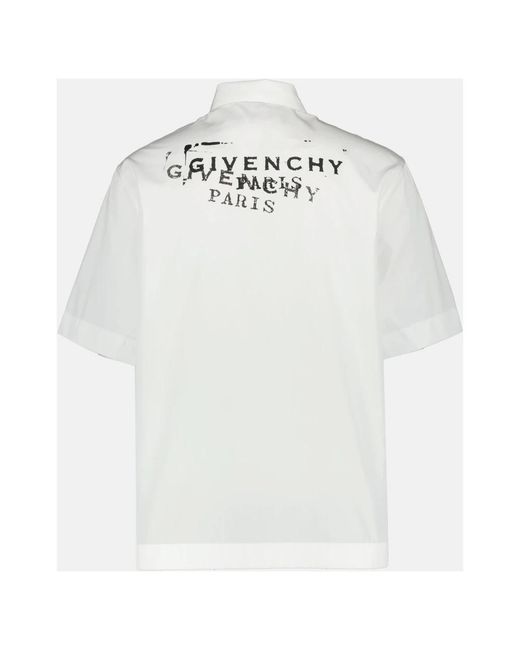 Givenchy White Short Sleeve Shirts for men