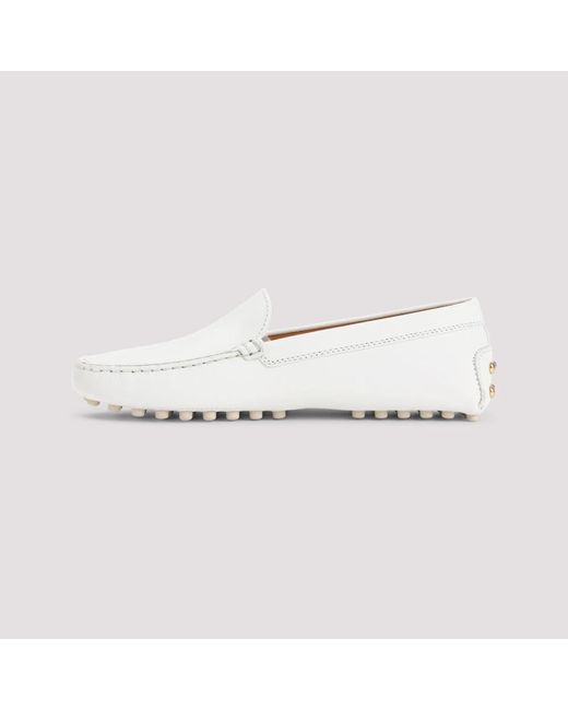 Tod's White Loafers