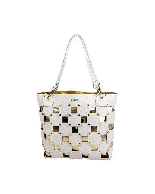 M★BRC White Shopping Bags