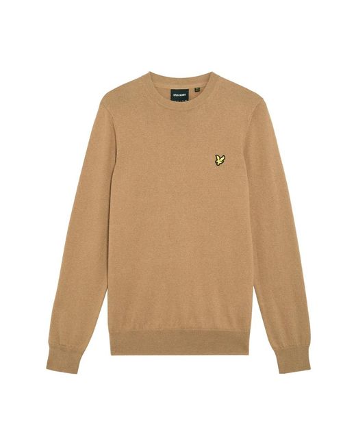 Lyle & Scott Natural Round-Neck Knitwear for men