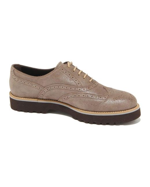 Hogan Brown Laced Shoes
