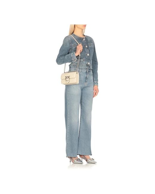 Pinko White Shoulder Bags