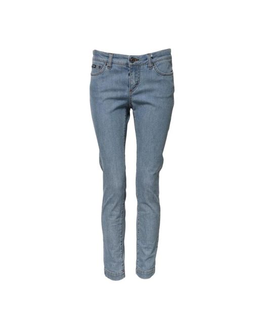 Dolce & Gabbana Blue Skinny Fit Jeans