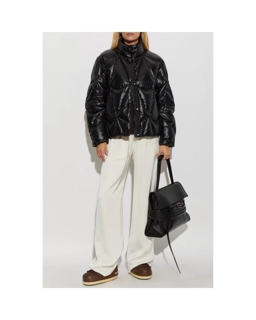 Moose Knuckles Black Daunenjacke Mit Patch