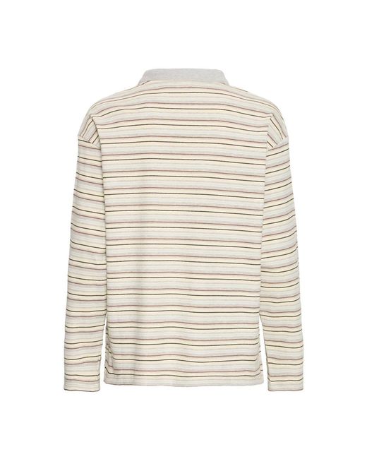 Ichi Tops ,Veelkleurig ,Leer Long Sleeve Tops in het White