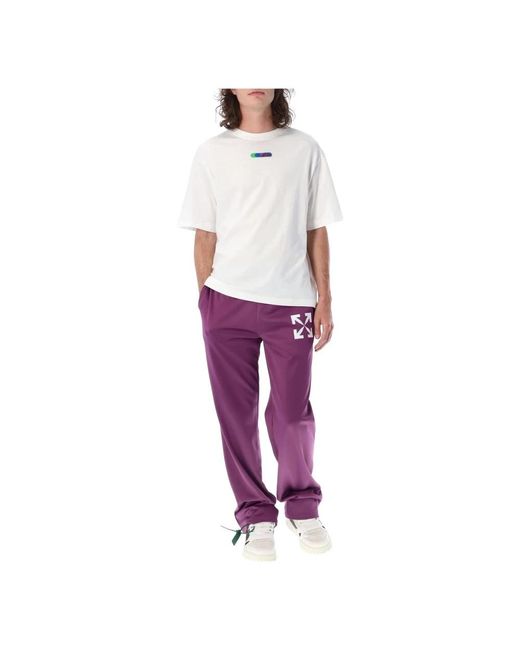Off-White c/o Virgil Abloh Purple Sweatpants for men