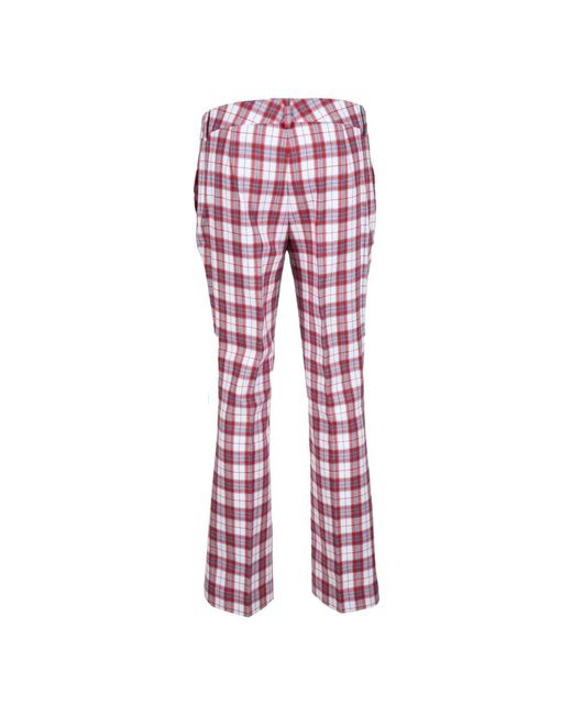 L'Autre Chose Red Wide Trousers