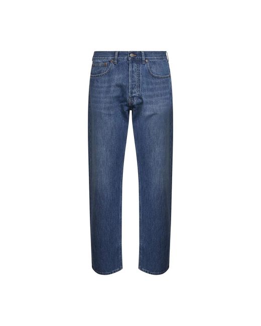 Valentino Blue Straight Jeans for men