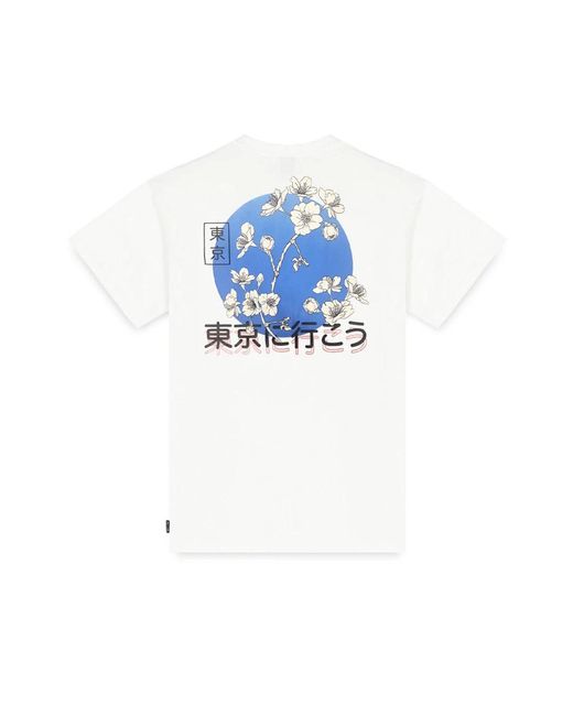 Only & Sons Locker geschnittenes japanisches kurzarm-t-shirt in White für Herren