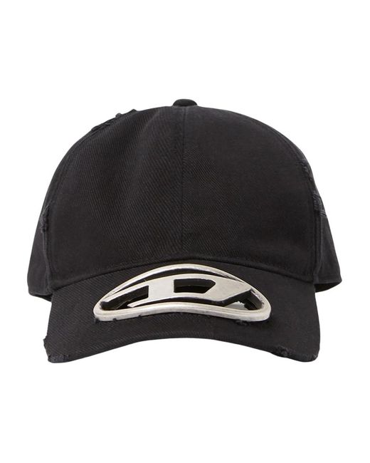 DIESEL Black Caps for men