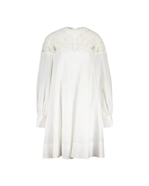 Riani White Short Dresses