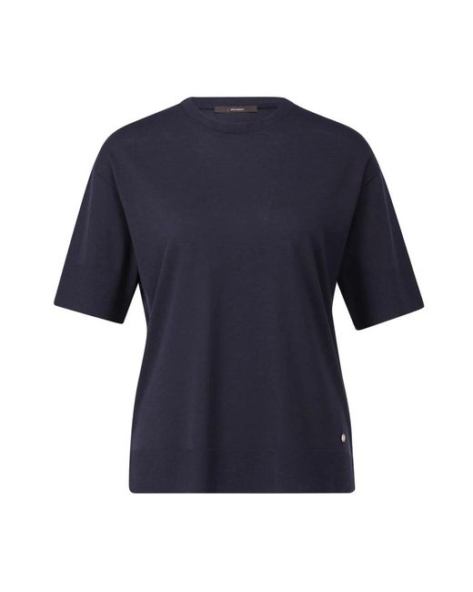 Windsor. Tops ,Blauw ,Katoen Klassiek Katoenen T-Shirt in het Blue