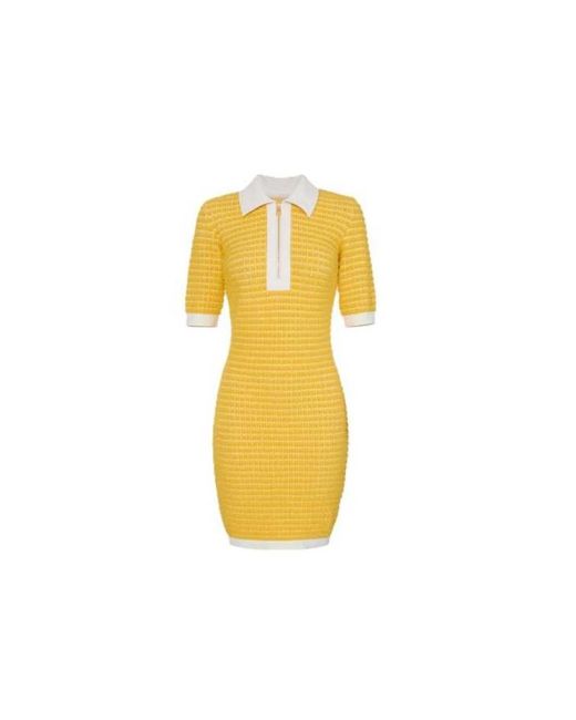Elisabetta Franchi Yellow Short Dresses