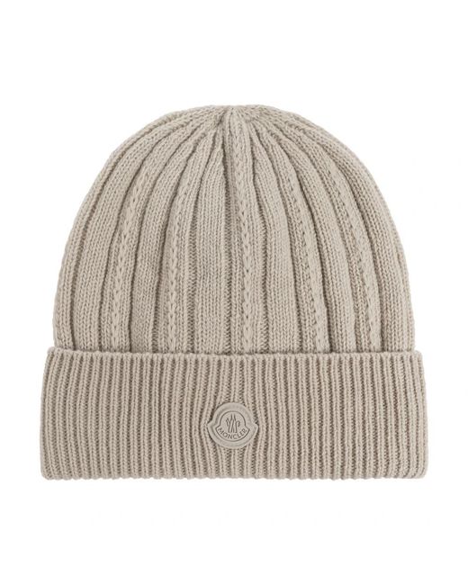 Moncler Natural Wollmütze