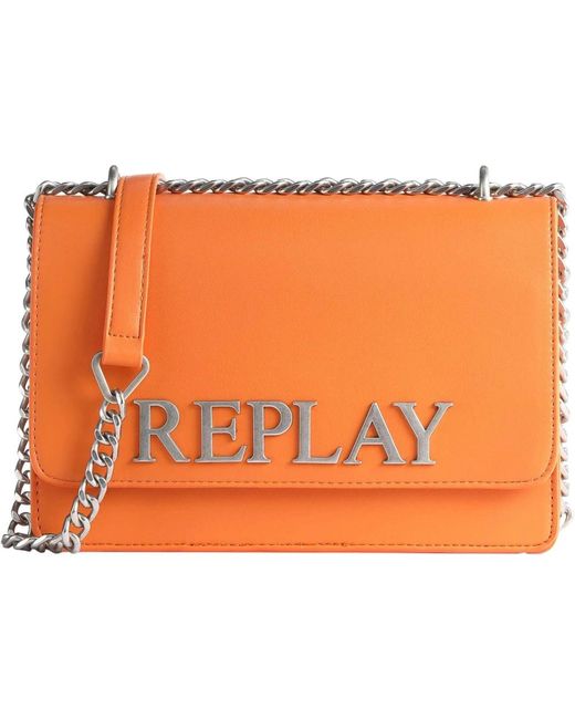 Replay Orange Cross Body Bags