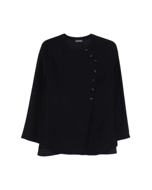 Emporio Armani Black Long Sleeve T-Shirts