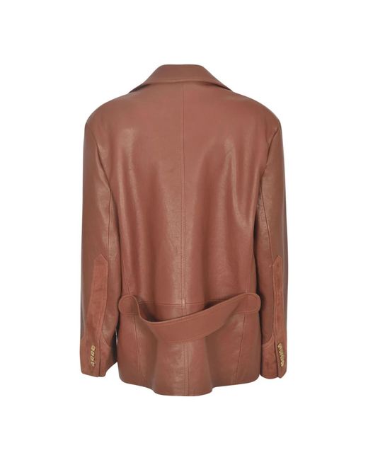 Etro Brown Leather Jackets
