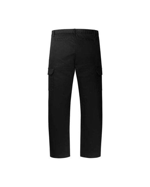 Daily Paper Black Straight Trousers for men
