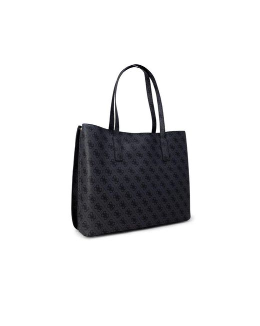 Guess Black Graue Polyethylen-Handtasche