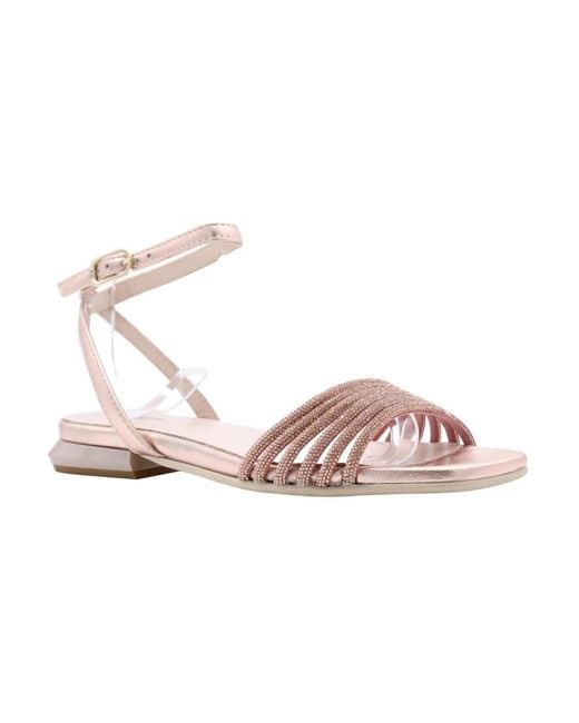 Nero Giardini Pink Flat Sandals