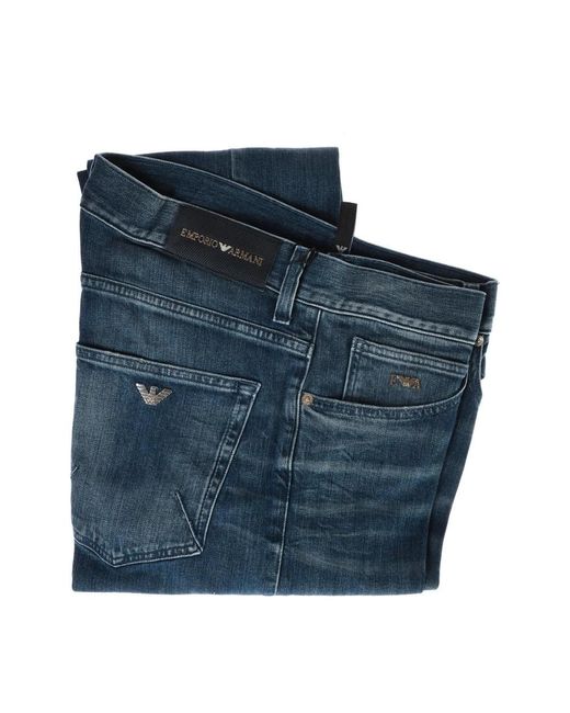 Jeans > slim-fit jeans Emporio Armani pour homme en coloris Blue