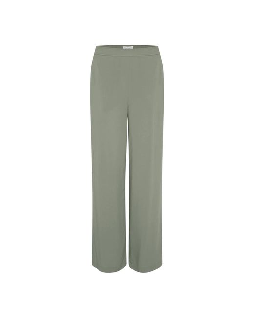 Wide Trousers Part Two de color Green