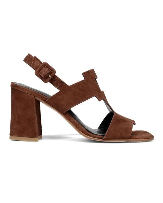 Luca Grossi Brown High Heel Sandals