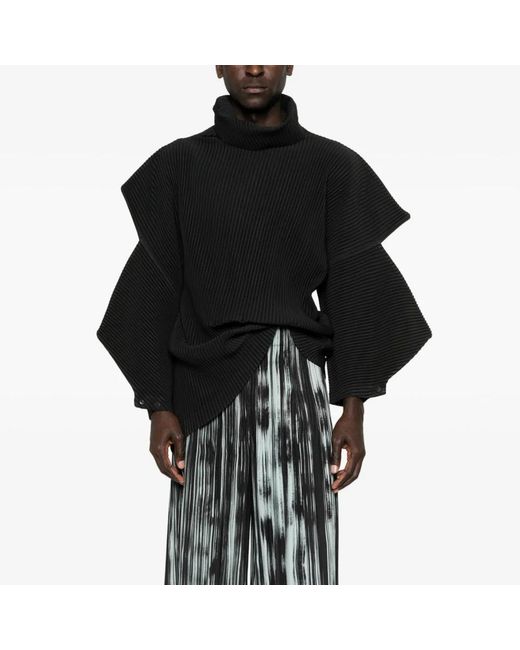 Issey Miyake Gray Pleated Trousers for men