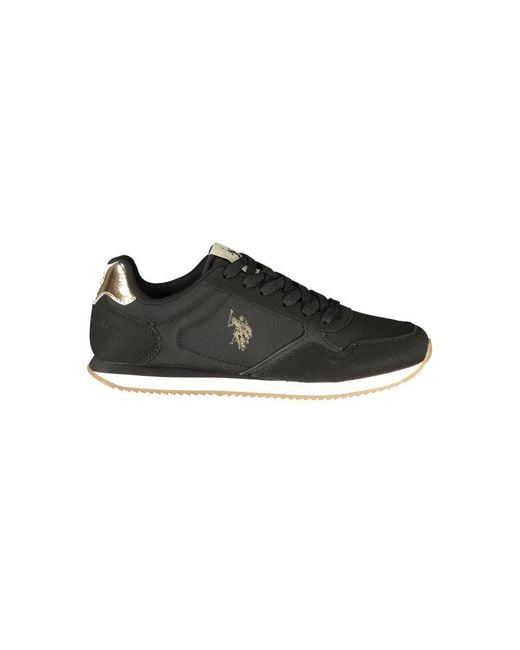 U.S. POLO ASSN. Black Polyurethan Sneaker