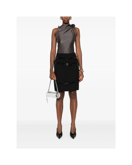 Coperni Rokken ,Zwart ,Multi Belt Mini Skirt in het Black