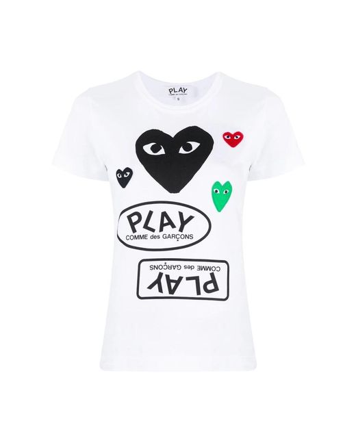 T-camicie di COMME DES GARÇONS PLAY in White