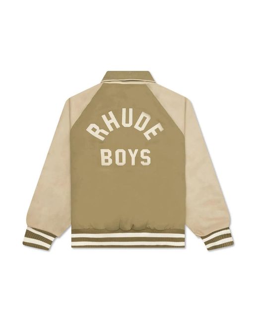 Rhude Zip-Throughs in het Natural voor heren