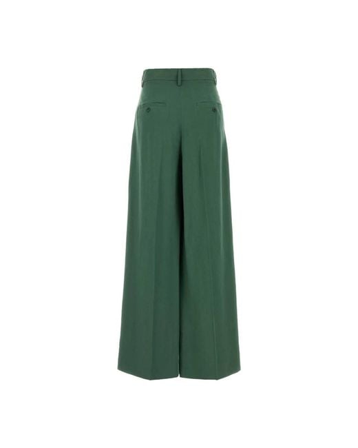 Weekend by Maxmara Green Wide Trousers