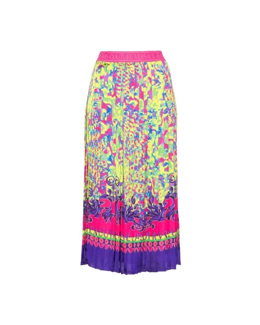 Versace Purple Midi Skirts