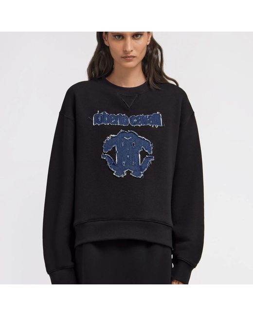 Roberto Cavalli Blue Sweatshirts