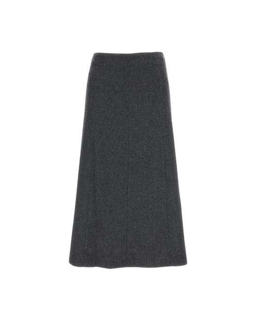Thelatest Midi Rok in het Gray