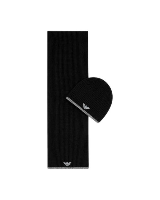 Winter Scarves Emporio Armani pour homme en coloris Black