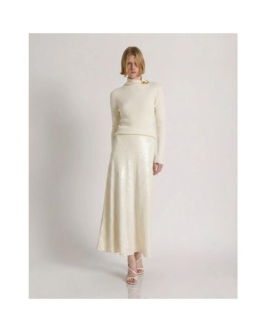 Alberta Ferretti White Turtlenecks