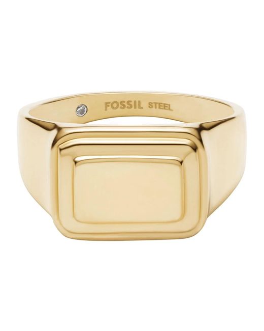 Rings Fossil en coloris Metallic