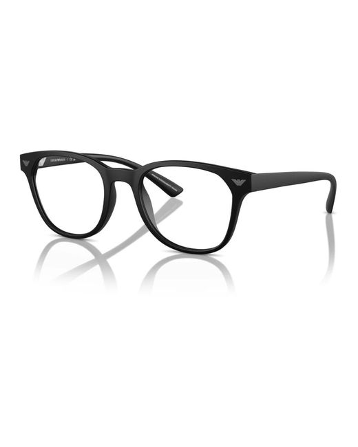 Montatura occhiali matte di Emporio Armani in Black