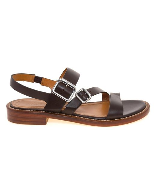 Guglielmo Rotta Brown Flat Sandals