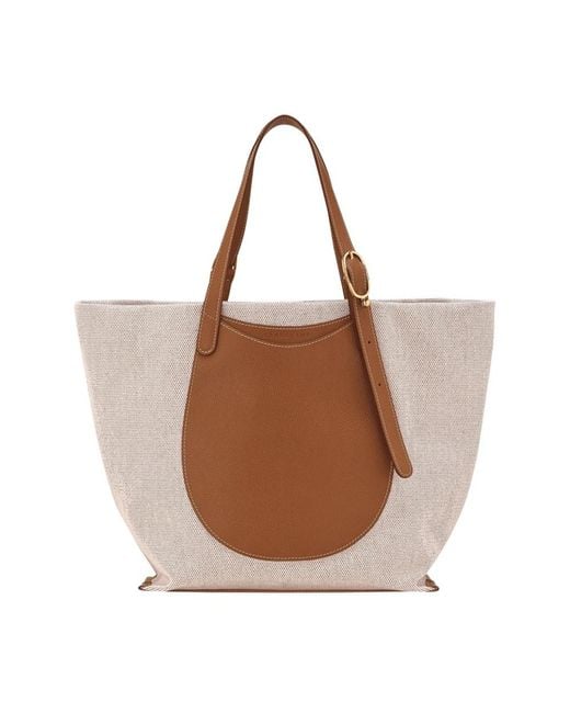 Longchamp Brown Shopping Bags