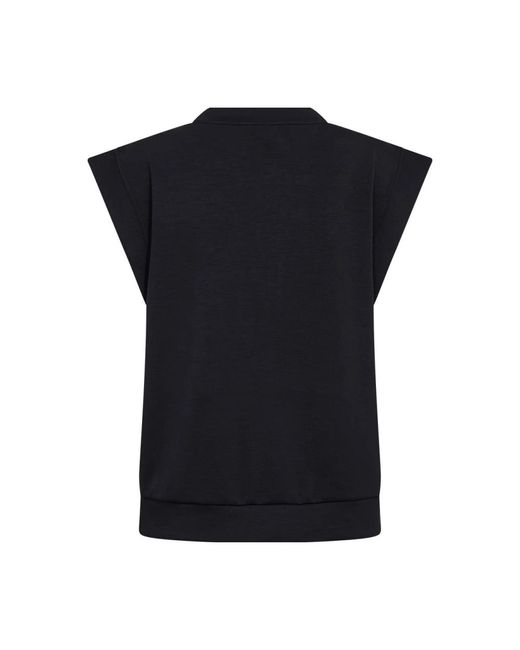Soya Concept Black Schwarzes Gilet Mit Knopfdetails
